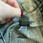 Fantastic Fawn Black Dark Fringed Western Distressed Denim Jacket Womens Size M Photo 7