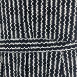 MNG Black White Textured Knit Belted Wide Leg Jumpsuit XS V Photo 13