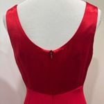 VTG CDC Caren Desirée Company Red Satin Mini Slip Dress Tie Waist Small Coquette Photo 6