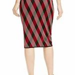 Anne Klein  Knit Plaid Pencil Skirt Small NWT Photo 1