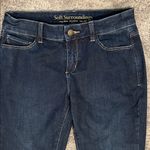 Soft Surroundings  Women's Deep Indigo Straight Leg Jeans Photo 2