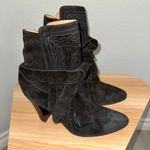 Ulla Johnson Black Aggie Embroidered Pattern Booties Boots Size 38/8 Photo 4