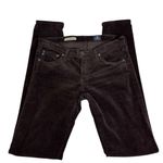 AG Adriano Goldschmied Brown Velvet Leggings Skinny Fit Jeans Size 27R AG Fall Winter Euro Winter Cozy Photo 2