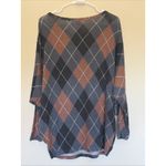 Maurice's  Neutral Argyle Soft Dolman Shirt Top Blouse Sweater Women Small NEW NWT Photo 4