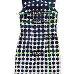 AGB Dress Navy Blue White Ombré Polka Dot Business Office Dress Women’s Size 2 Photo 5