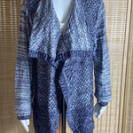 Wrangler  Blue & White Open Front Sailor Collar Cardigan  Photo 0