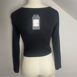 Brave Soul  London Liliana Black‎ Square Neck Crop Top NWT Size M Photo 4