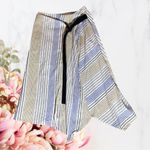 TELA Skirt Italian Minimalist Cottagecore Cotton Blend Layered Belted Sz XXS EUC White Photo 0