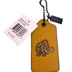 Coach NWT Wolly Mammoth Hangtag in Glove-tanned Leather Photo 0