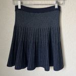 ALC Frank A.L.C. Black shimmer ribbed mini flare skirt Photo 6