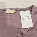 Ninexis Dusty Rose Henley Top Size 3X NWT Pink Photo 2