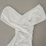 ZARA  Ruched White Wrap Bodysuit Size S Photo 4