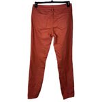 prAna SZ 6/28 Jeans Stretch Mid-Rise Pockets Straight Leg Geometric Rust Red Photo 3