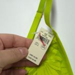 Aerie Bralette Top Womens Large Neon Green Lace Bra V Neck Photo 3