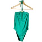 Sunshine 79 Seagreen High Neck Halter One Piece Swimsuit Size 10 Green Photo 2