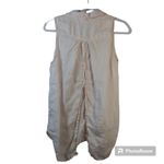 Bella Dahl  Light Pink Linen Sleeveless Top Split Back Size M Photo 1