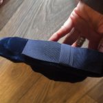 Vintage Elegant rich Navy blue Velvet Hat union made front bow by Beresford Photo 2