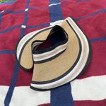 Eric Javits Brooke Squishee Champ Visor Natural Black cream white Straw Sun Hat Tan Photo 1