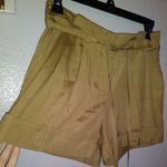 Trina Turk  Los Angeles tan silk lightweight summer shorts Photo 2