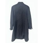 Via Spiga Womens Black Wool Blend Dress Coat Size 12 Floral Lined Stylish Photo 4