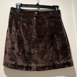 Free People  velvet Brown Mini Skirt Photo 0