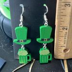 Boutique Wooden Beer and Hat Earrings Photo 1