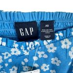 Gap NWT 100% Cotton Blue White Floral Short Puff Sleeve Crop Top Size XS Photo 7