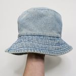 Faded Glory Vintage 90s  Light Wash Denim Bucket Hat Photo 3