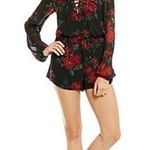 Lovers + Friends  floral long sleeve sheer romper NWT Photo 1