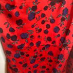 Red Floral Satin Cami Women’s Size Large I love Ronson Photo 4