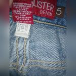 Hollister  5 32x11 Jeans Mini Skirt Distressed Denim Raw Hem Photo 4