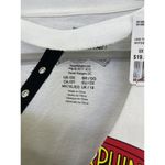 Power Rangers Women's Blouse Cut Out Front Short Sleeve Size 0X White Graphic T Photo 10