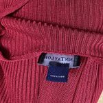 Ann Taylor Petites Ribbed Red Long Sleeve Sweater Size Medium Petites Photo 3