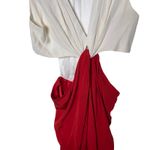 Catherine Malandrino  Spring 2014 Vogue Runway red white front split dress 10 Photo 4