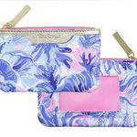Lilly Pulitzer Blues Pink ID Case NEW Photo 0
