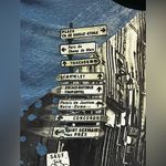 Abercrombie & Fitch VTG 90’s Y2K slouchy shoulder Paris st. Graphic artistic washed out logo top SM Photo 4