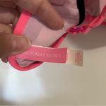 Victoria's Secret Victoria’s Secret Pink and Black Bright Neon Strappy Bikini Bathing Suit Top Photo 4