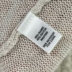 Cato  Beige Open Knit Lightweight Open Front Tunic Length Cardigan Sweater L Photo 4