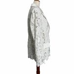 Nadine Merabi Velvet Lace Blazer White Size 12 Photo 8