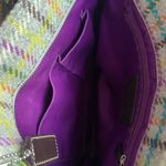 Coach Vintage  Penelope Tattersall Plaid Wool Tweed Leather Handbag Photo 11