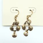 A New Day Dangle Earrings Shell Gold Tone Nickle Free Photo 1