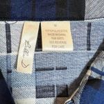 Bella D. Women's Plaid Button Up Shirt Size Medium Western Rodeo Colorful Cabin Blue Photo 3