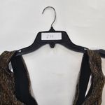 superdown  Niko Deep V Bodysuit in Gold XS Photo 10