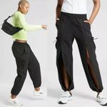 Athleta • Stay Fly Pant pull on track baggy black cargo cinch loose fit Photo 1