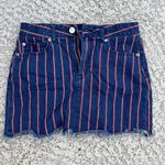American Eagle Outfitters Stripped Red White Blue Hi-Rise Mini Skirt Photo 1