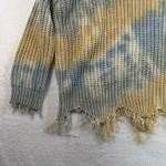 Main Strip  Plus 2X Sweater Oversized Slouchy Tie Dye Distressed V-Neck Chunky Photo 3
