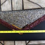 ALDO Black Glitter Clutch Bag Photo 7