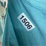 White House | Black Market  Floral Sheer Cardigan V Neck Blouse XS Blue Photo 7