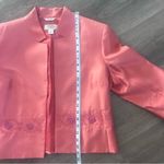Talbots  Petites 100% Silk Elegant Coral Dress with Jacket 12 Photo 15