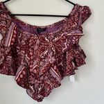 Olivaceous NWT Handkerchief Print Crop Top - Size: Medium Photo 1